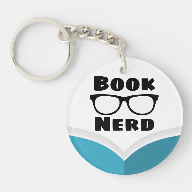 Book Nerd Key Ring (Front)