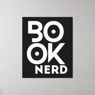 Book Nerd Reading Books Literature Canvas Print