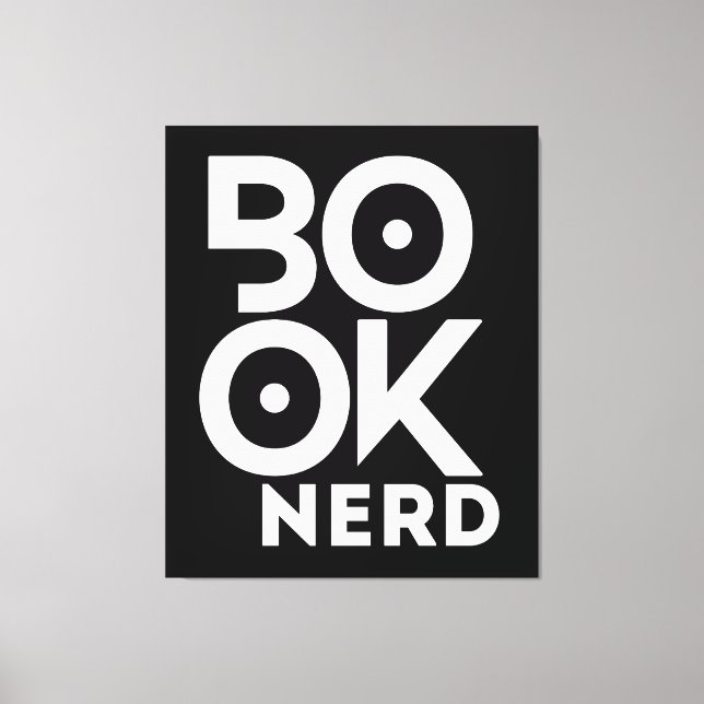 Book Nerd Reading Books Literature Canvas Print (Front)