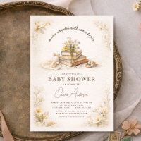Book New Chapter Begins Baby Shower