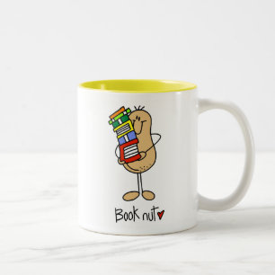 Book Nut T-shirts and Gifts Two-Tone Coffee Mug