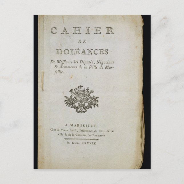 Book of Complaints' Postcard (Front)