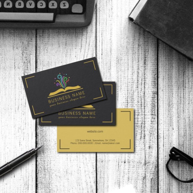 Book of Dreams Magic Fantasy Writer Bookstore Business Card (Creator Uploaded)