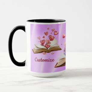 Book Of Hearts Pink Mug