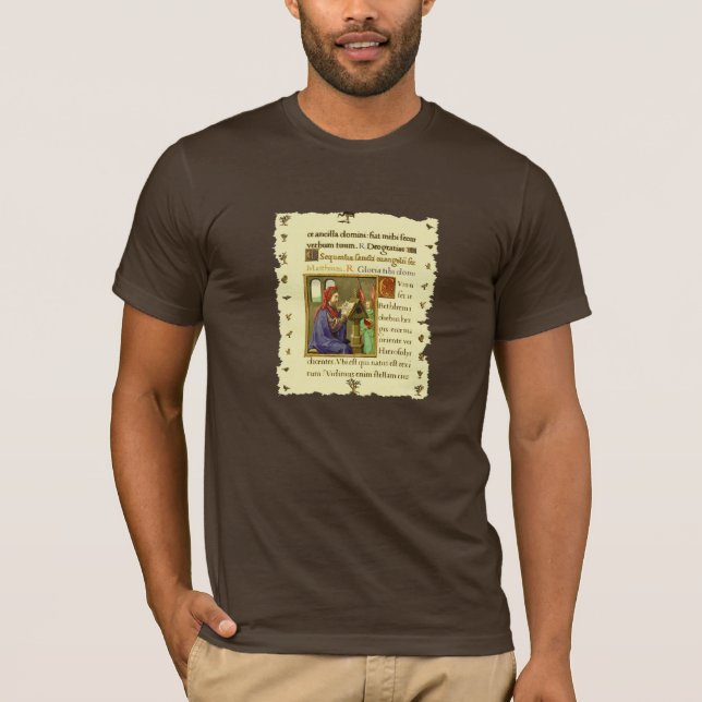 Book of Hours Mediaeval Manuscript T-Shirt (Front)