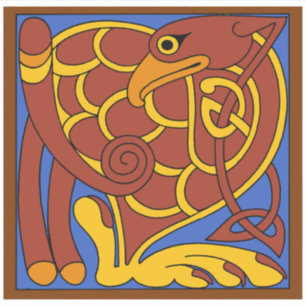 Book Of Kells Celtic Knot Mediaeval Bird