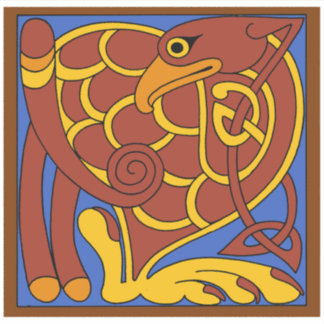Book Of Kells Celtic Knot Mediaeval Bird