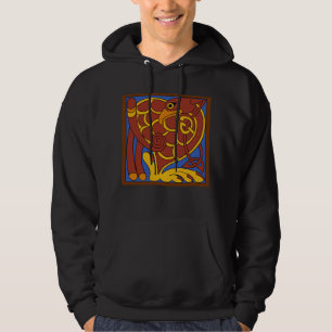 Book Of Kells Celtic Knot Mediaeval Bird Hoodie