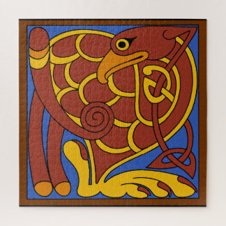 Book Of Kells Celtic Knot Mediaeval Bird Jigsaw Puzzle