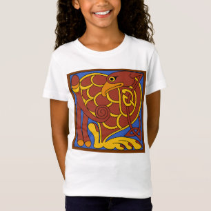 Book Of Kells Celtic Knot Mediaeval Bird T-Shirt