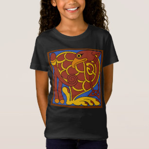 Book Of Kells Celtic Knot Mediaeval Bird T-Shirt