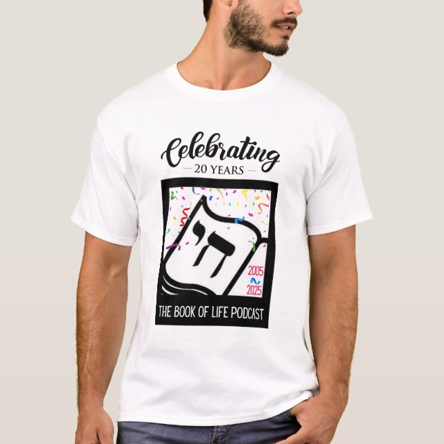 Book of Life Podcast 20th Anniversary T-Shirt (M) (Front)