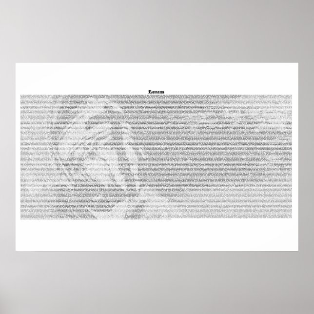 Book of Romans (complete KJV text) Poster (Front)