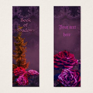 Book of Shadows Gothic Personalised Bookmark