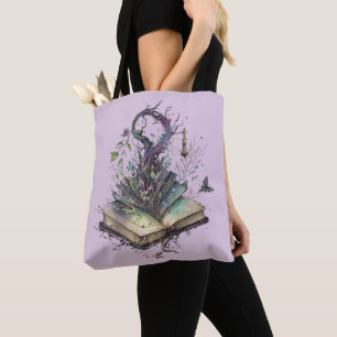 Book of Shadows Witchcraft Pagan Wiccan Halloween Tote Bag