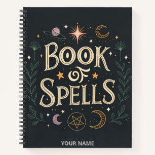 Book of Spells Lined Notebook - Gothic Grimoire Jo