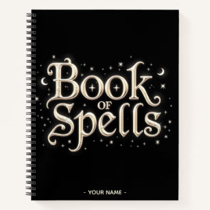 Book of Spells Lined Notebook - Witchy Journal 