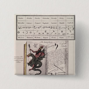 Book of Spirits 15 Cm Square Badge