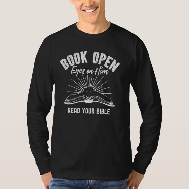 Book Open Eyes On Him  T-Shirt (Front)