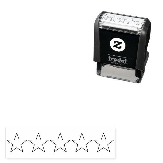 Book or Movie Review Journal 5 Star Rating Self-inking Stamp (In Situ)