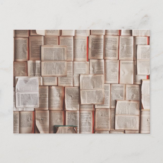 Book Page Postcard, Book Postcard (Front)