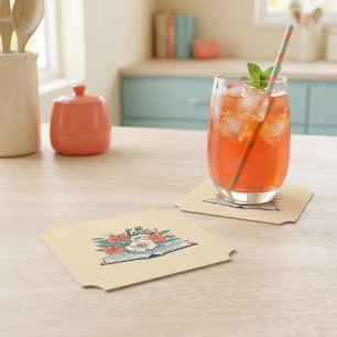 Book Paper Coaster