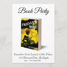 Book Party Launch  Release Invitation