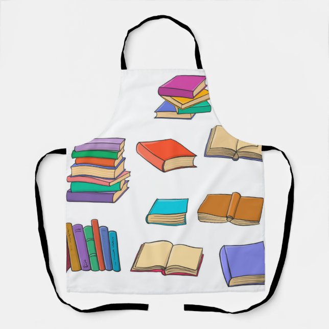 Book pattern apron (Front)