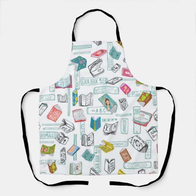 Book pattern apron (Front)