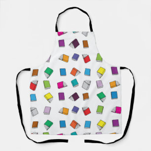 Book pattern apron