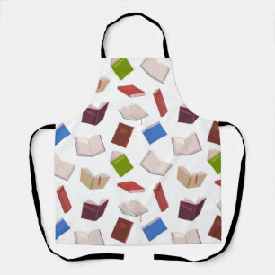 Book pattern apron