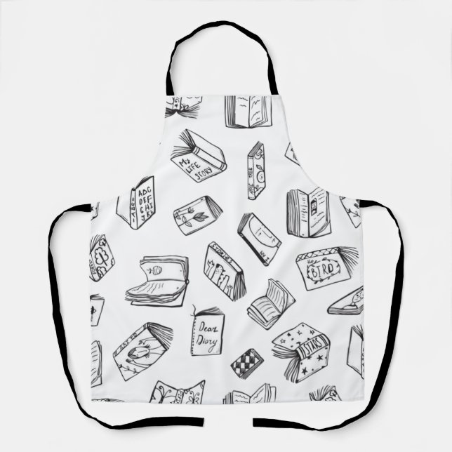 Book pattern apron (Front)