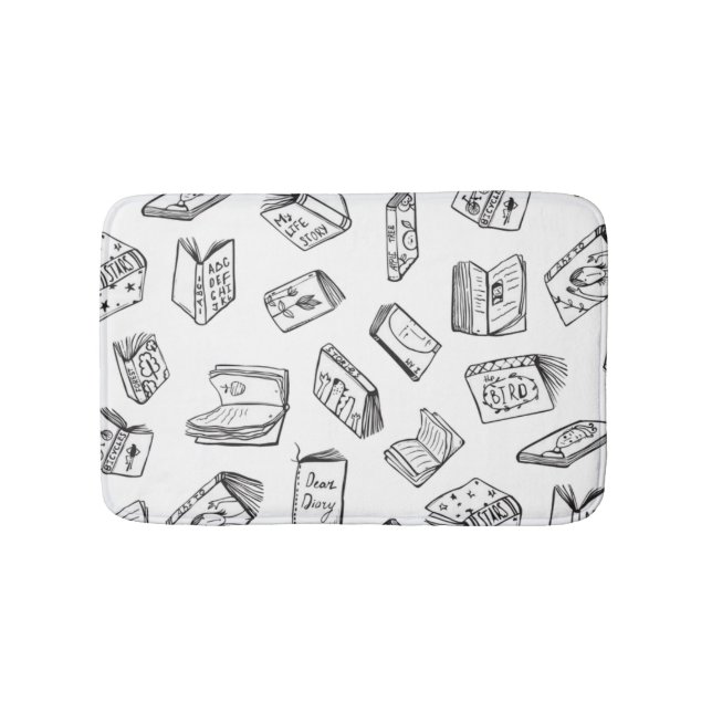 Book pattern bath mat (Front)