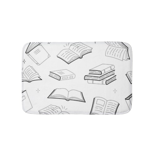 Book pattern bath mat (Front)