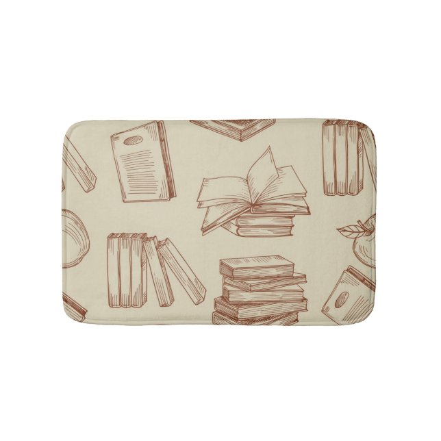 Book pattern bath mat (Front)