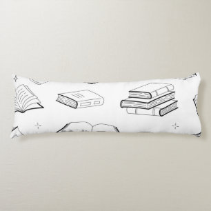 Book pattern body cushion