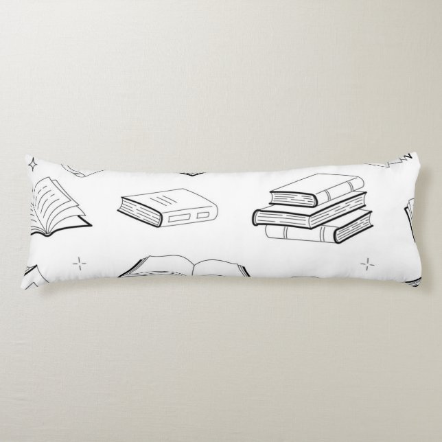Book pattern body cushion (Front)