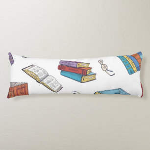 Book pattern body cushion