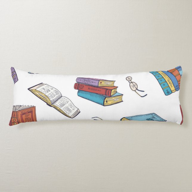 Book pattern body cushion (Front)
