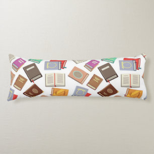 Book pattern body cushion