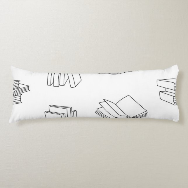 Book pattern body cushion (Front)