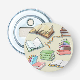 Book pattern bottle opener