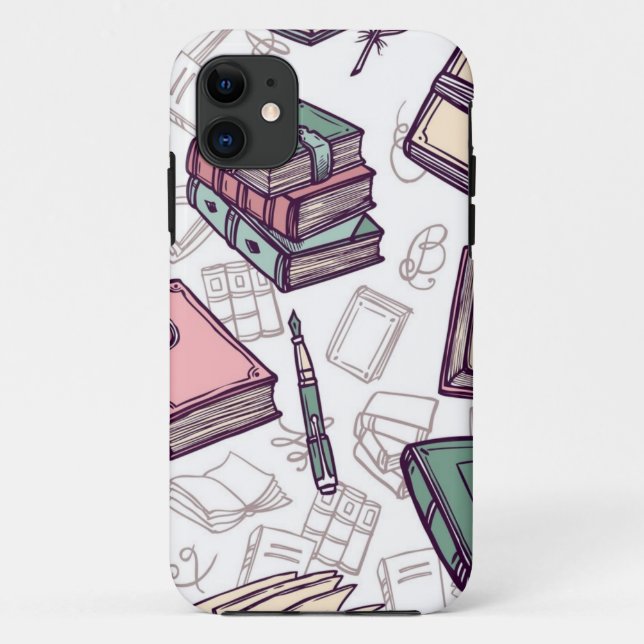 Book pattern Case-Mate iPhone case (Back)