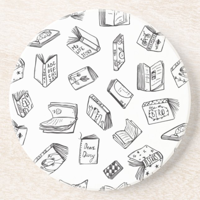 Book pattern coaster (Front)
