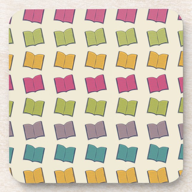 Book pattern coaster (Front)