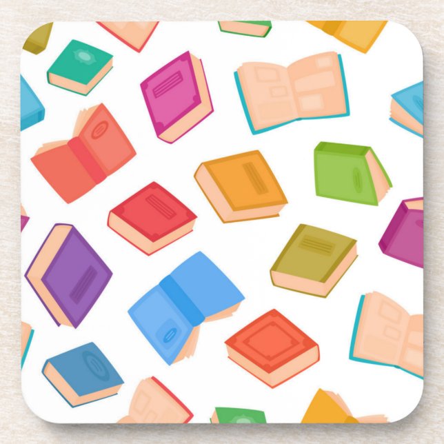 Book pattern coaster (Front)
