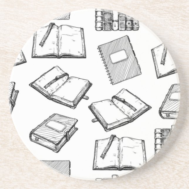 Book pattern coaster (Front)