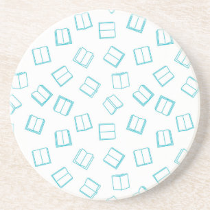 Book pattern coaster