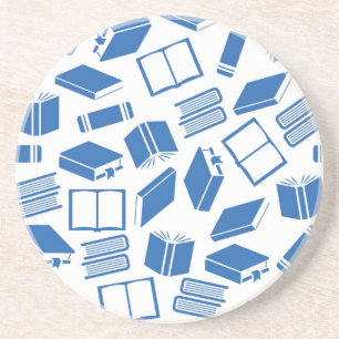 Book pattern coaster