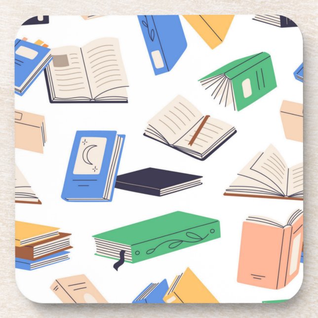 Book pattern coaster (Front)